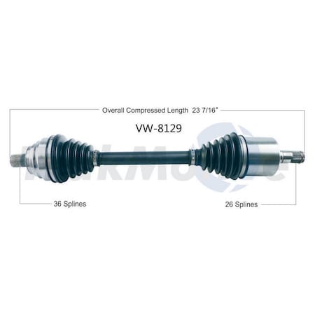 Surtrack Axle Cv Axle Shaft, Vw-8129 VW-8129
